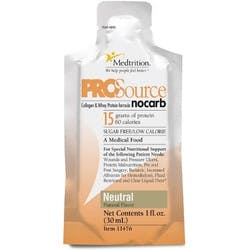 ProSource NoCarb Protein Supplement,  Unflavored, 1 oz.
