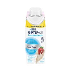Nestle Optifast Post Bariatric Very High Protein Drink, Strawberry, 8 oz.