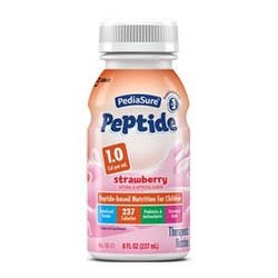 PediaSure Peptide 1.0 Peptide-Based Nutrition Oral Supplement &amp; Tube Feeding Formula, Strawberry, 8 oz.