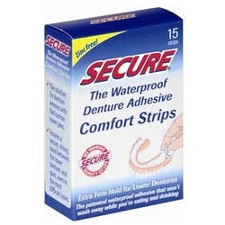 Secure Denture Adhesive Comfort Strips