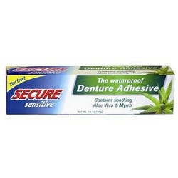 Secure Sensitive Denture Adhesive with Aloe Vera &amp; Myrrh