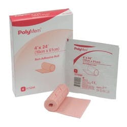 PolyMem Non-Adhesive Foam Dressing, Sterile, 4 X 24&quot;
