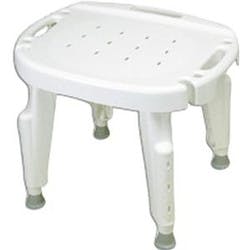 Maddak Inc Bath Safe Adjustable Shower Seat with No Back, No Arms