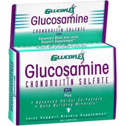Glucoflex Glucosamine Chondroitin Sulfate Supplement, with CSA, 60 Tablets
