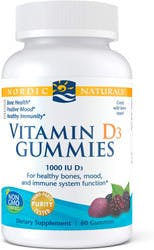 Nordic Naturals Vitamin D3 Gummies, Wild Berry Flavor