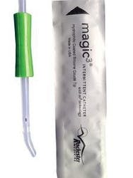 Magic3 Hydrophilic Male Intermittent Coude Tip Catheter with Sure-Grip, 16&quot; Length