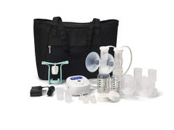 Ameda Mya Joy Double Electric Breast Pump with Tote &amp; Accessories