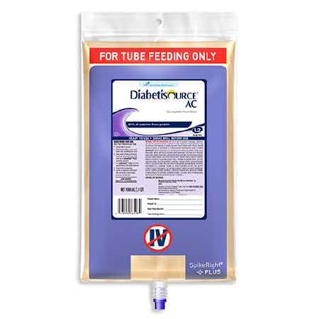 Diabetisource AC Tube Feeding Formula, 1000mL Bag
