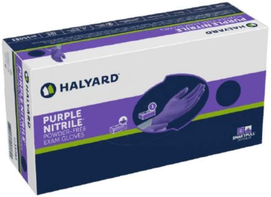 Halyard Chemo-Tested Nitrile Gloves, Purple