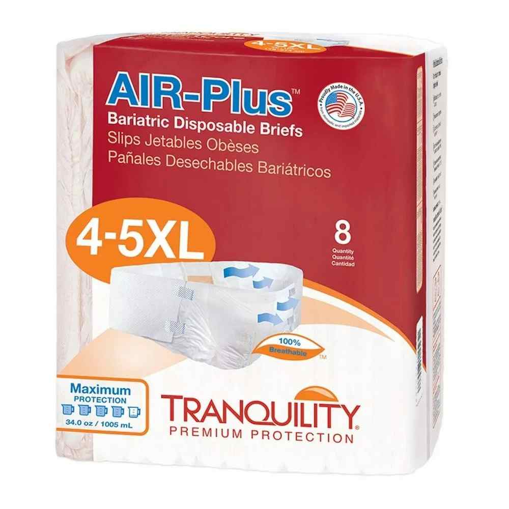 Tranquility Air-Plus Bariatric Disposable Adult Diapers with Tabs, Maximum