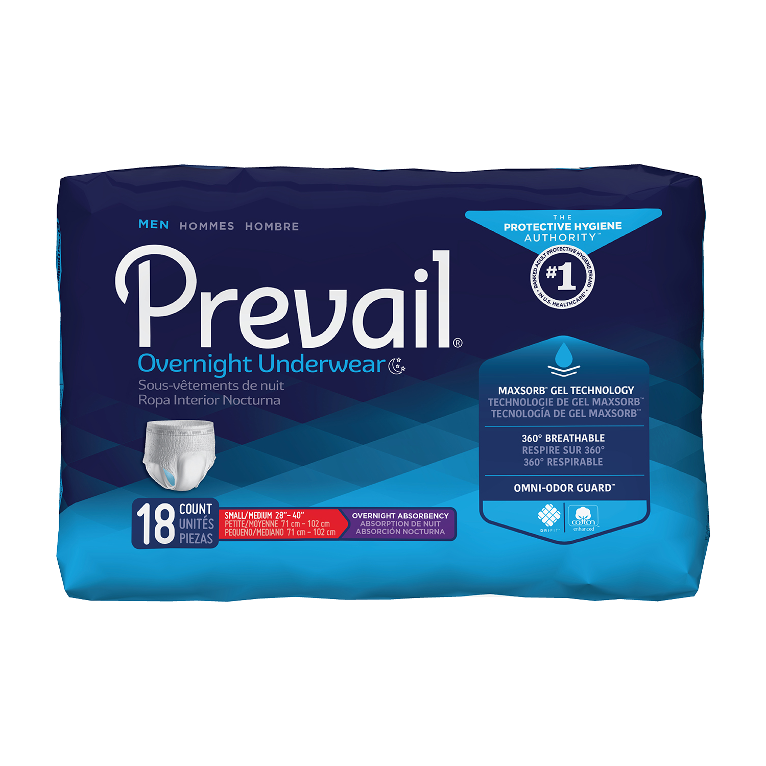 Prevail Overnight Pull-Up Underwear for Men
