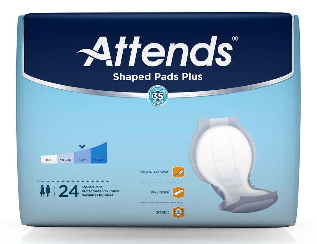Attends Shaped Pads