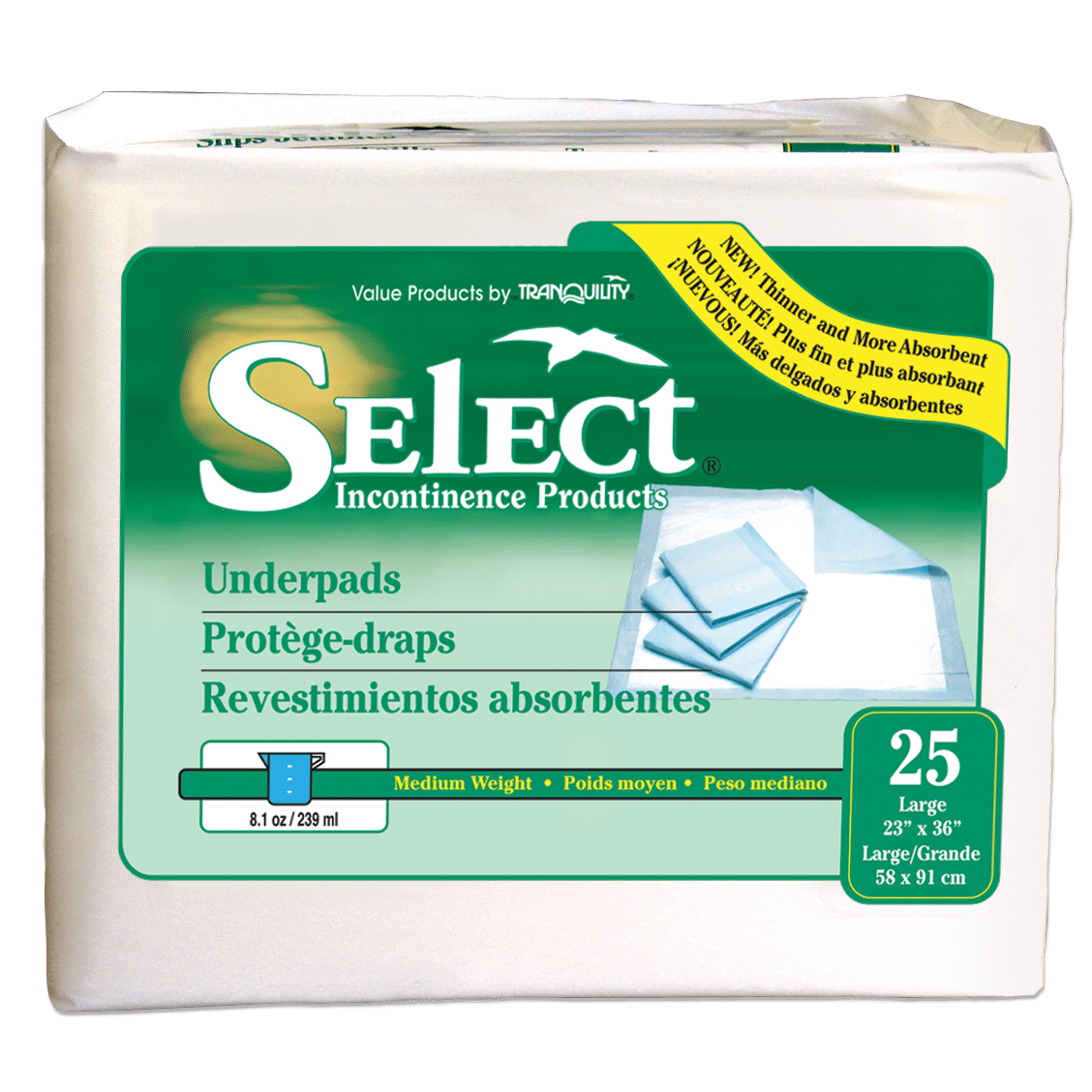Select Underpads, Standard