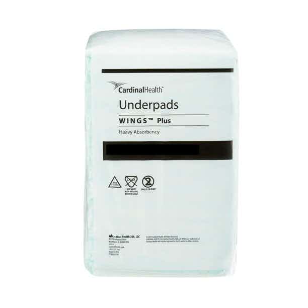 Cardinal Wings Disposable Underpads, Heavy Absorbency