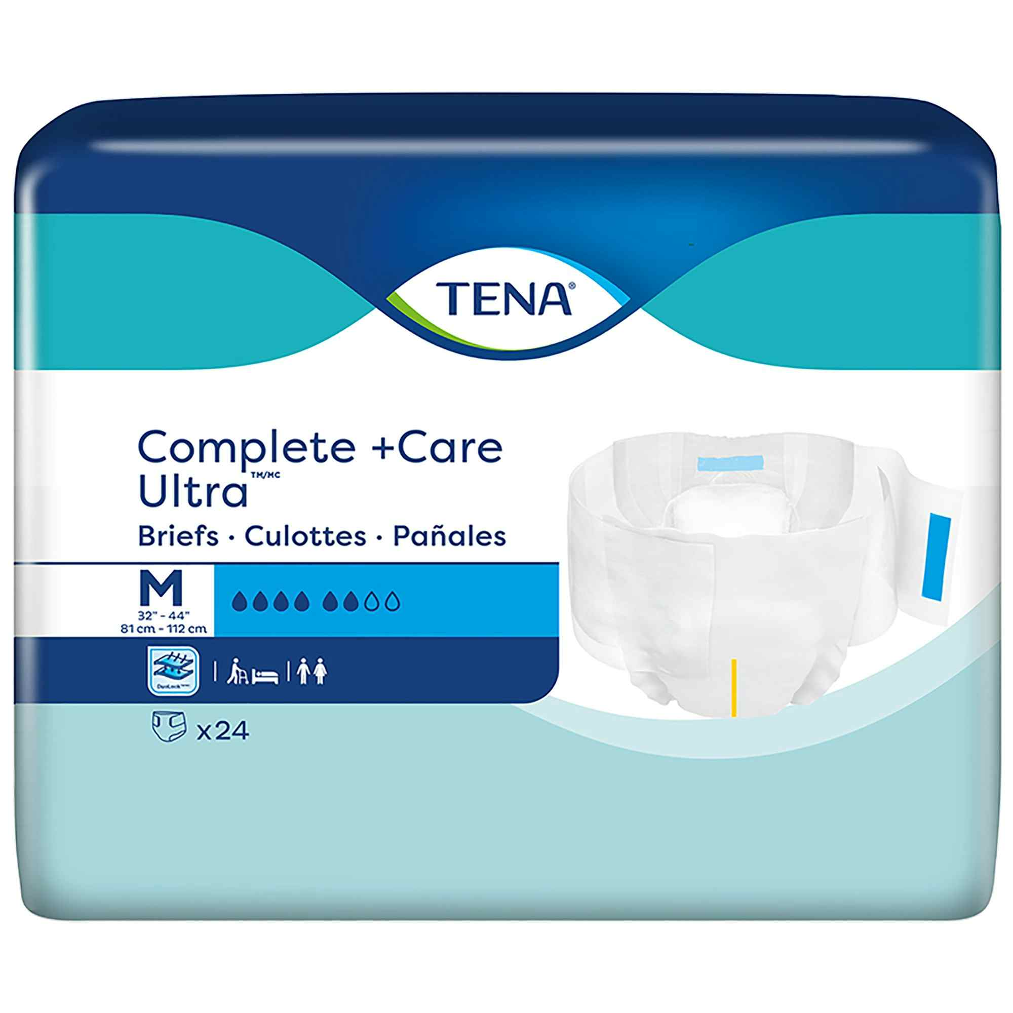 TENA Complete + Care Ultra Unisex Adult Disposable Diaper, Moderate Absorbency