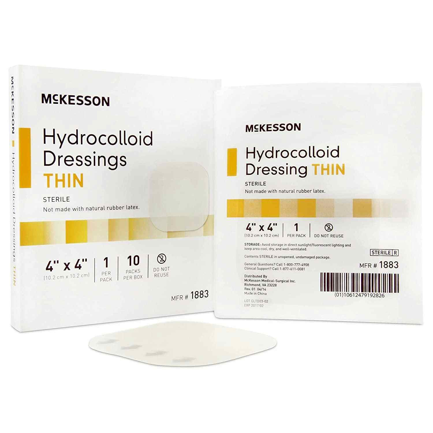 McKesson Hydrocolloid Dressing, Thin