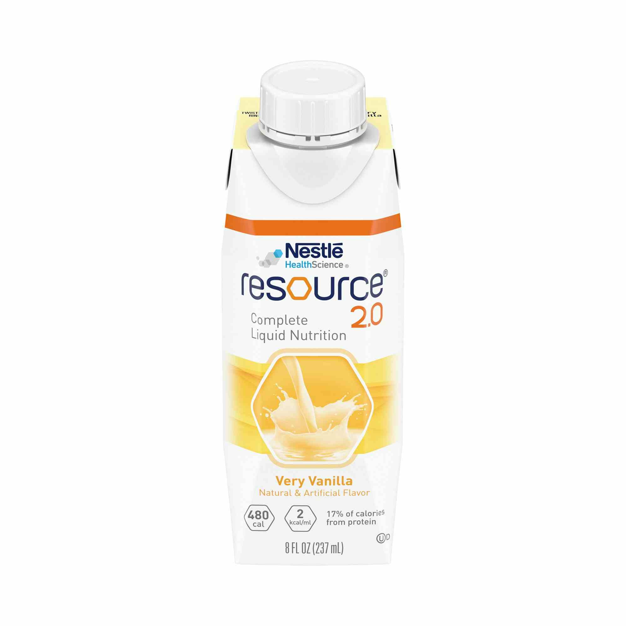Nestle HealthScience Resource 2.0 Complete Liquid Nutrition, Very Vanilla