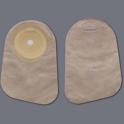Premier Colostomy Pouch, 9" Length, 1" Stoma, Closed End, Beige