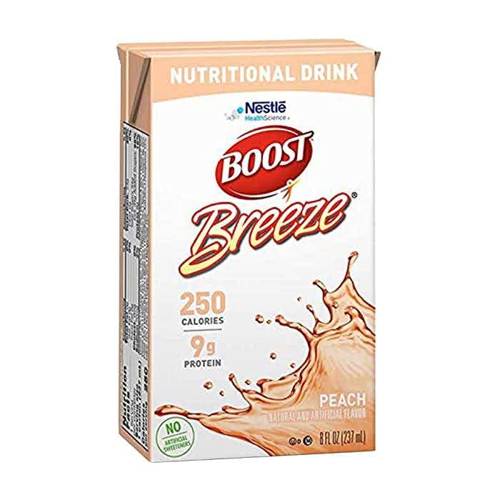 Boost Breeze Nutritional Drink, Peach, 8 oz.