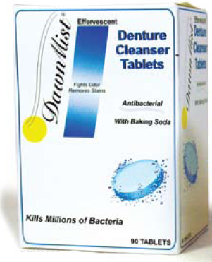 Dawn Mist Denture Cleanser Tablets with Baking Soda, 90 Tablets