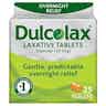 Dulcolax Laxative Tablets Overnight Relief, 5 mg.