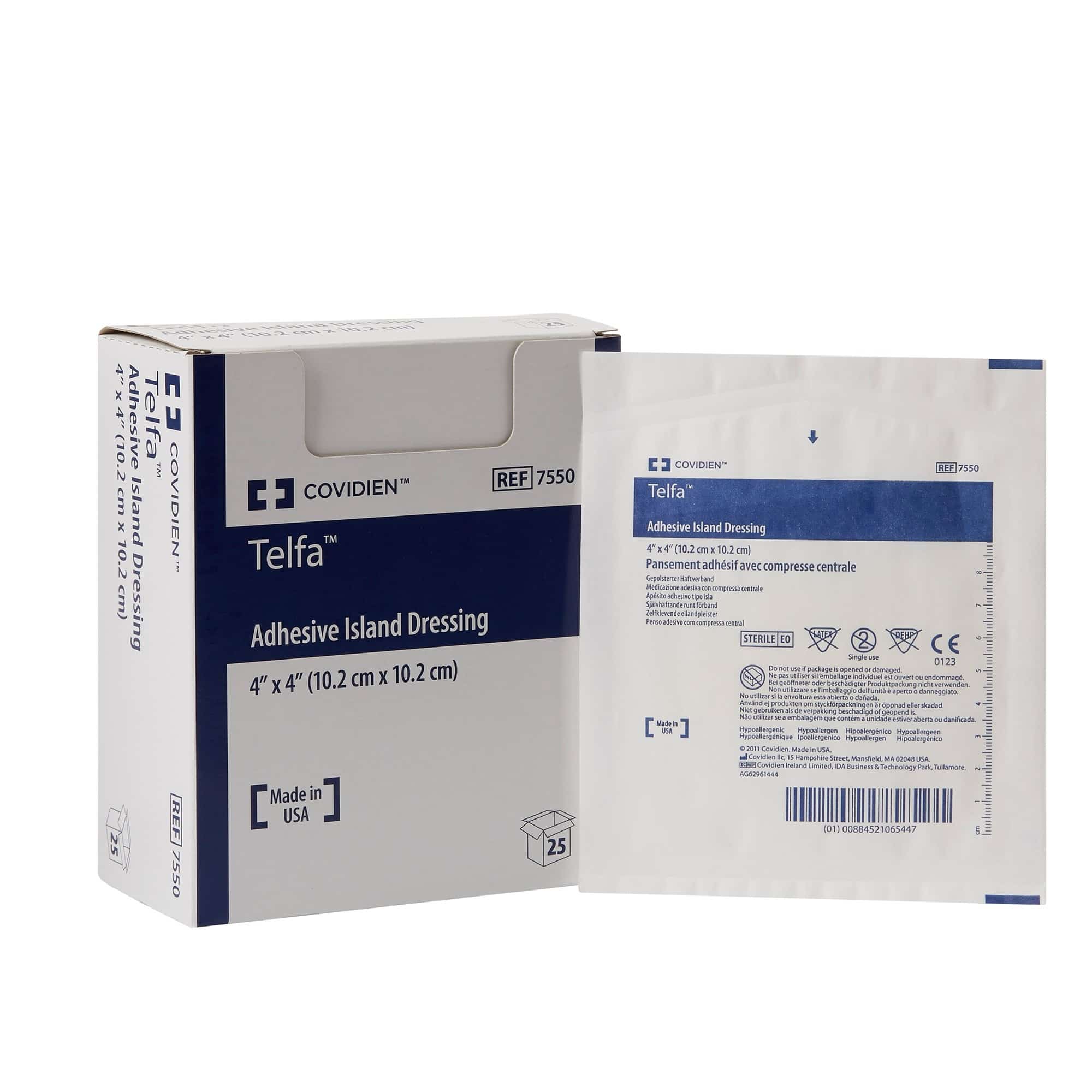 telfa adhesive dressing Telfa Adhesive Dressing, 3 x 4 Inch