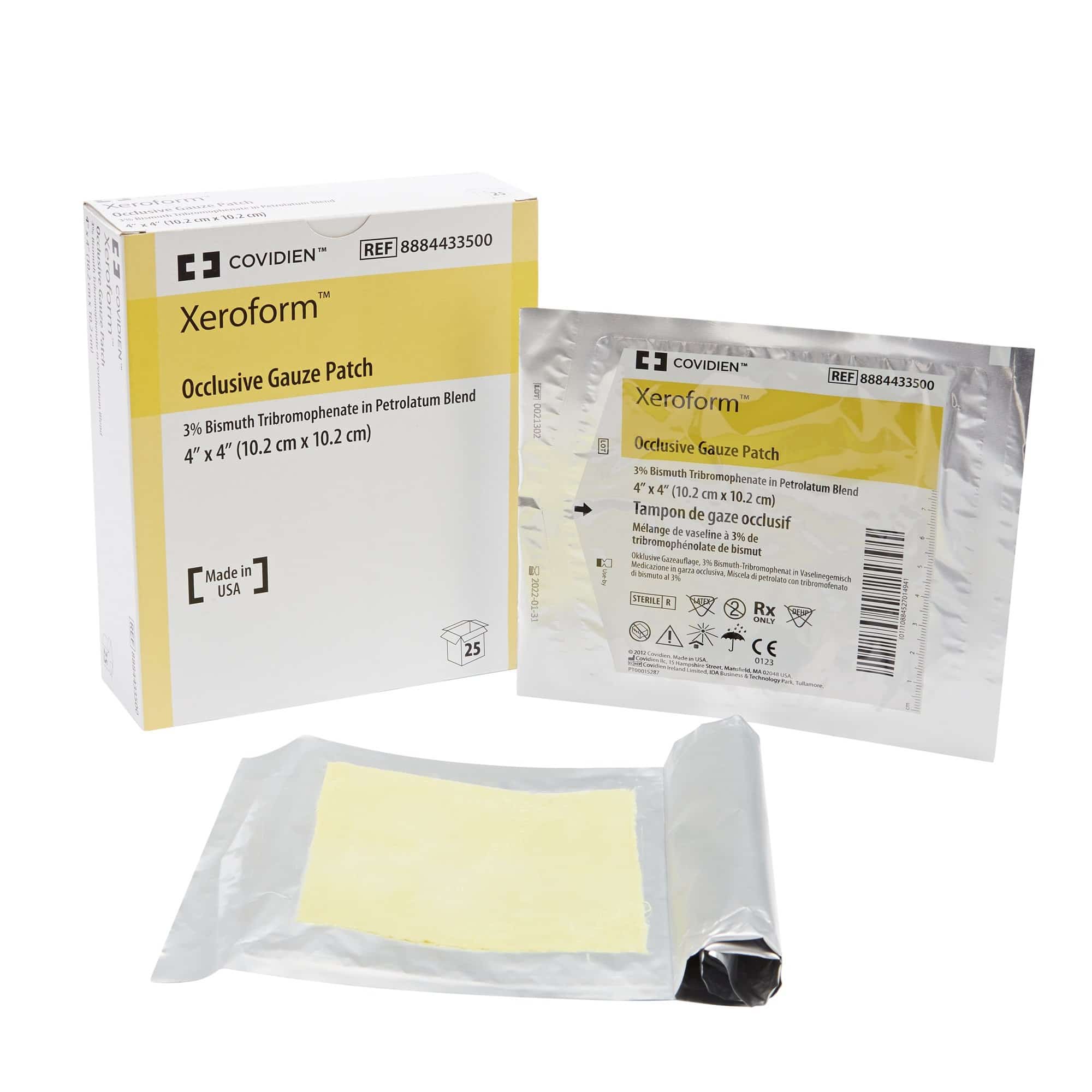 xeroform wound dressing Xeroform Petrolatum Dressing Non-Adherent Gauze for Wound Care