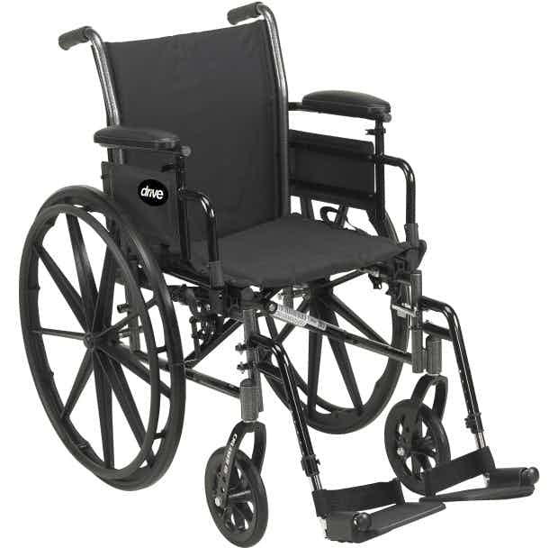 drive Cruiser III Wheelchair, Flip Back Detachable Desk Arm, Elevating Legrests