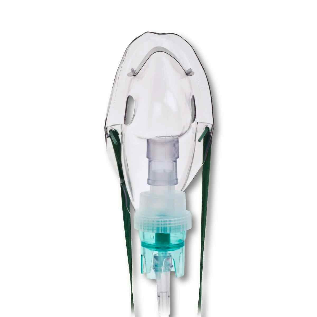 Medline Up-Draft II Opti-Neb Nebulizer, 7' Star Lumen Oxygen Tubing, Standard Connector, Elongated Adult Mask