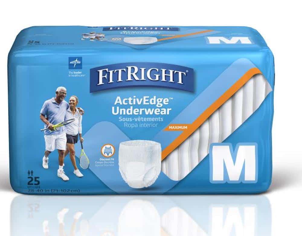 Medline Protect Plus Adult Incontinence Underwear, Moderate Absorbency