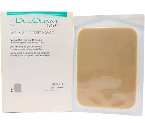 duoderm dressing DuoDERM Extra Thin Hydrocolloid Dressings 6 x 6 inch