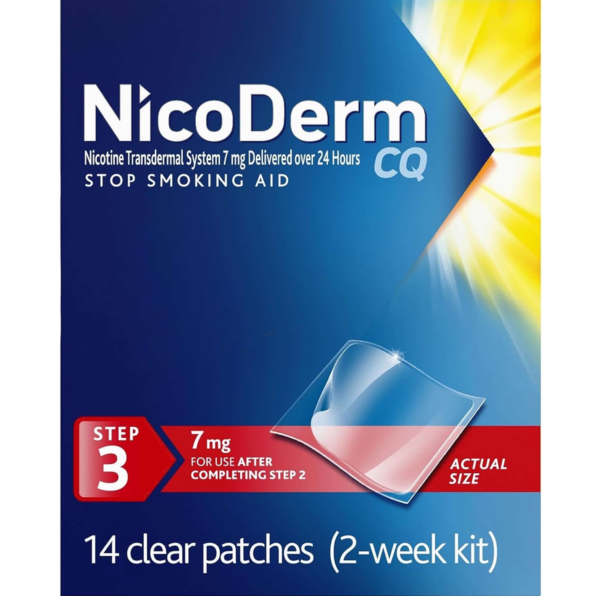free cigarette patches florida Rugby Clear Nicotine - 21mg Transdermal System Patch - Smoking or Vaping Quitting Aid NicoDerm CQ Nicotine Patches to