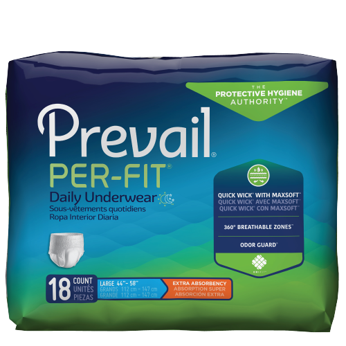 Prevail Per-Fit Pull-Up Underwear, Extra