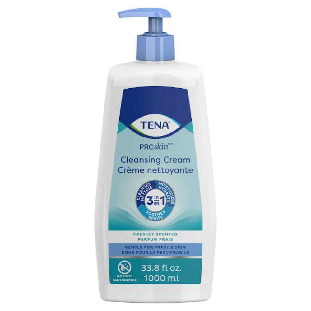 TENA Cleansing Cream, 64435, 33.8oz, 1 Bottle