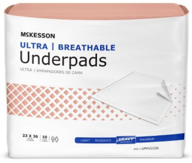 McKesson Breathable Underpads, Ultra