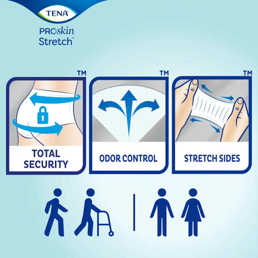 TENA Stretch Ultra Briefs Heavy Absorbency