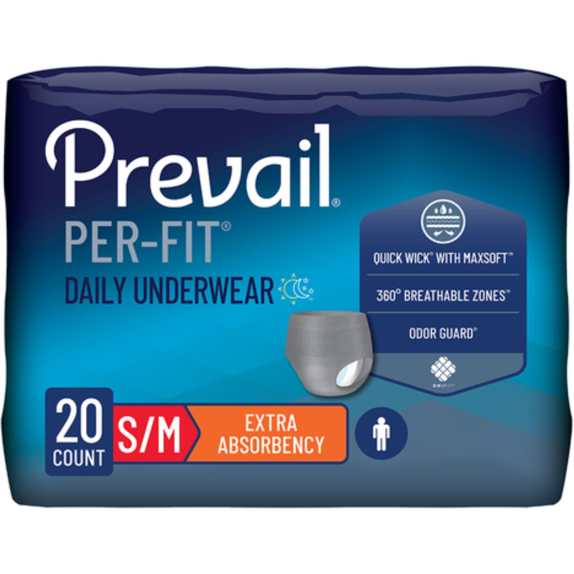 Prevail Per-Fit Incontinence Protective Underwear for Men