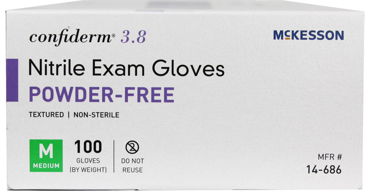 McKesson Confiderm 3.8 Powder-Free Nitrile Gloves