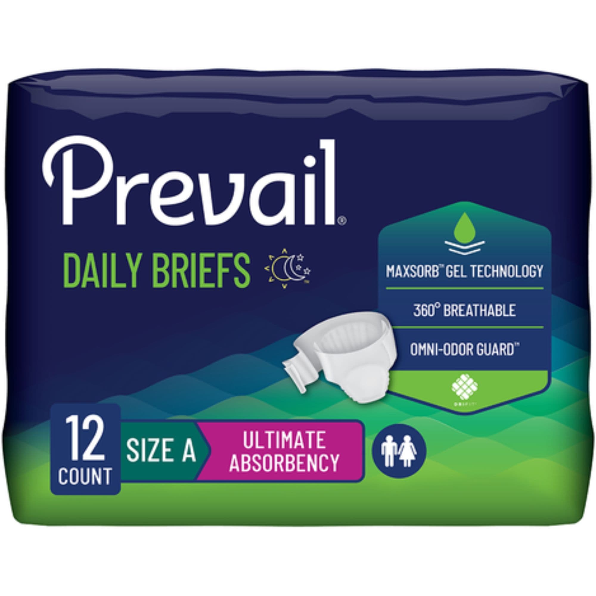 Prevail Bariatric Briefs with Tabs, Ultimate