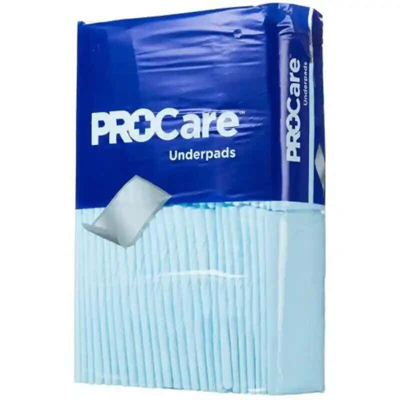 ProCare Disposable Underpads, Light Absorbency, CRF-120-BG30, 21 x 36 - Bag of 30