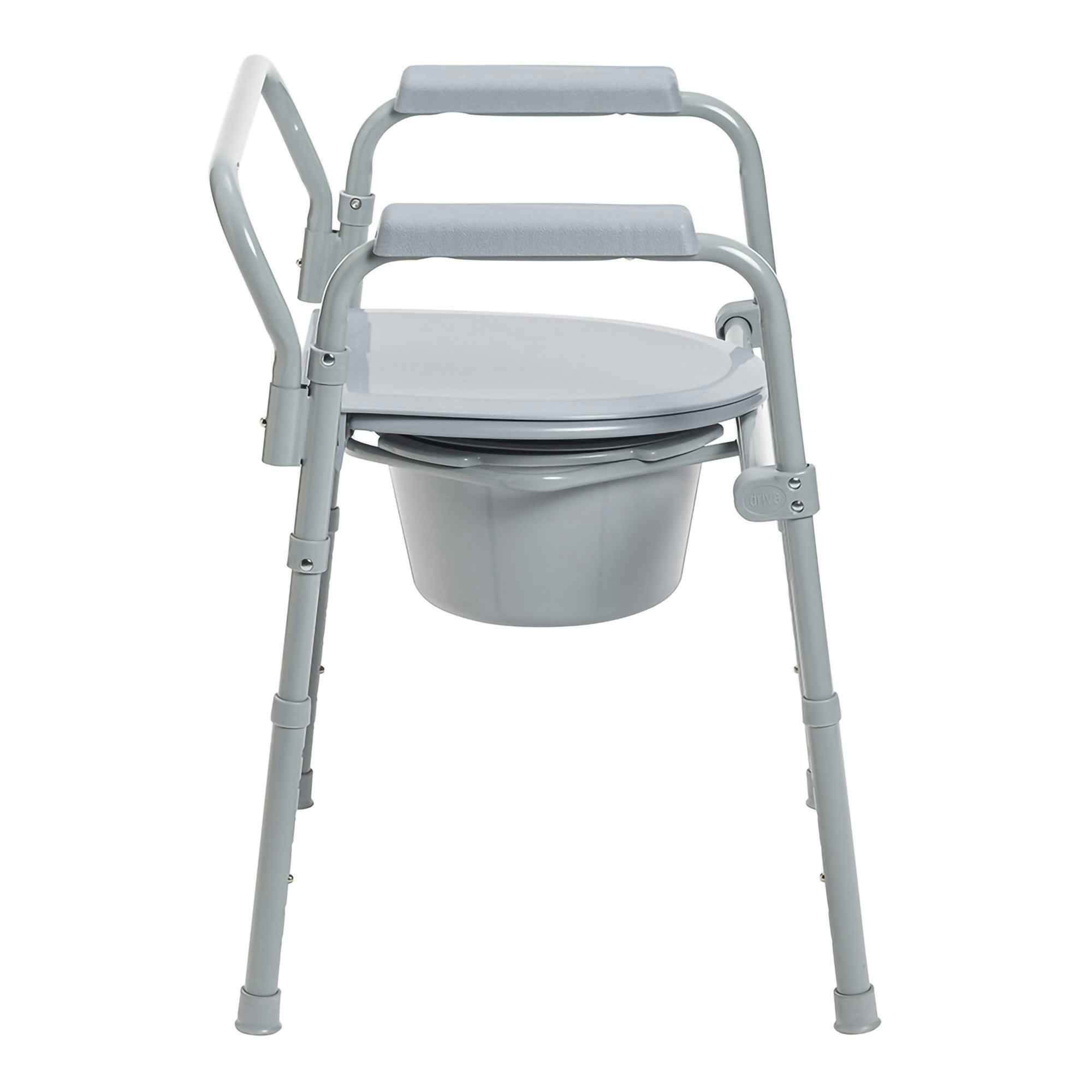 Image of McKesson Commode Chair with Fixed Arm product left