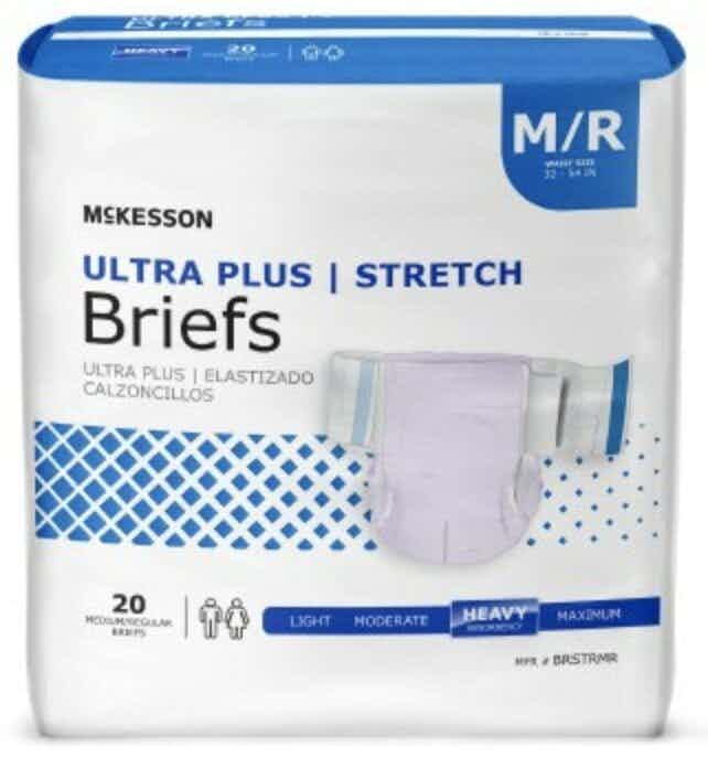 McKesson Ultra Plus Stretch Adult Diapers with Tabs, Heavy