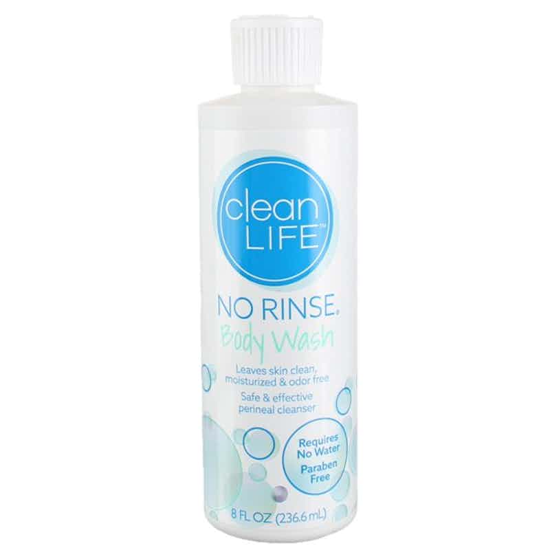 CleanLife No Rinse Body Wash, 3542297-EA1, 8 oz., Bottle
