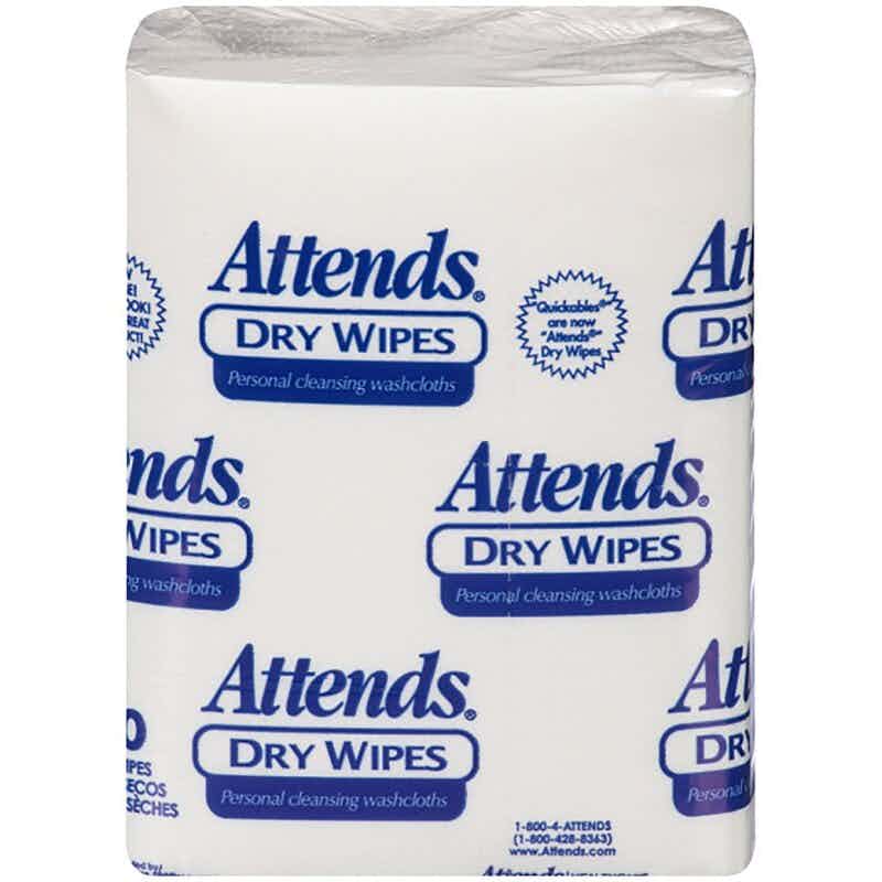 Attends Dry Wipes