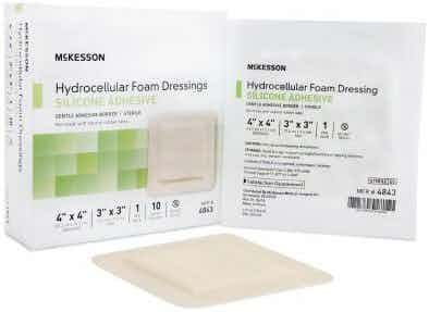McKesson Square Silicone Foam Dressing
