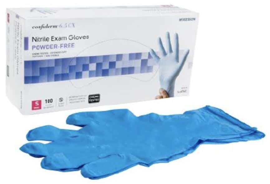 McKesson Confiderm 6.5CX Nitrile Extended Cuff Gloves