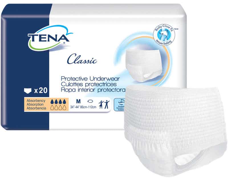 TENA Classic Protective Incontinence Underwear, Moderate Absorbency