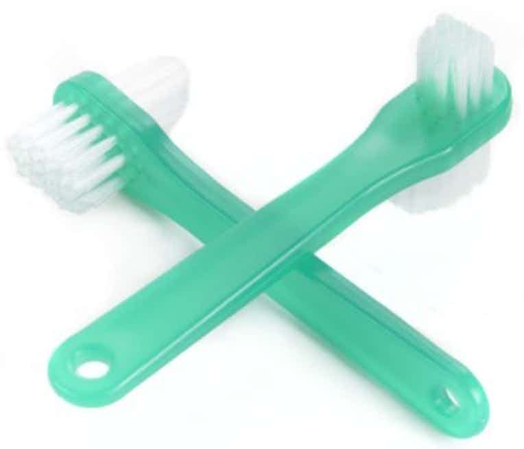 McKesson Denture Brush, 2-Sided Bristle