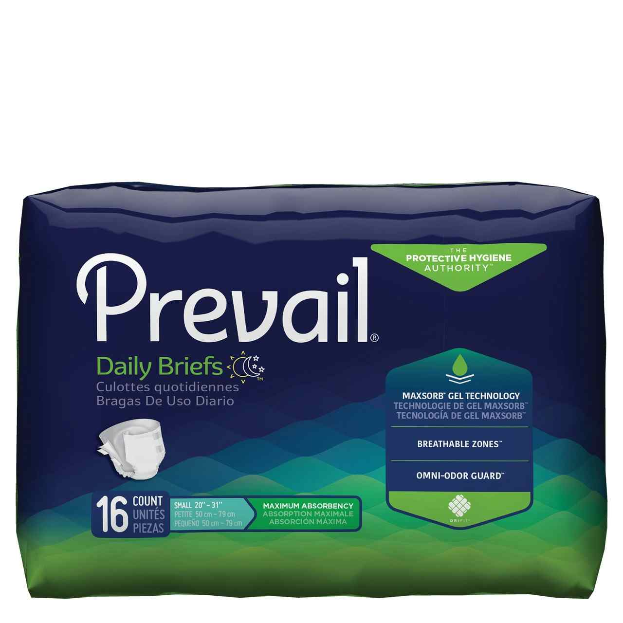 prevail daily briefs 16 count