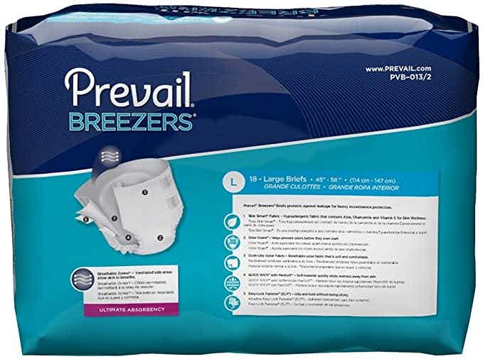 Prevail Breezers Adult Diapers with Tabs, Ultimate